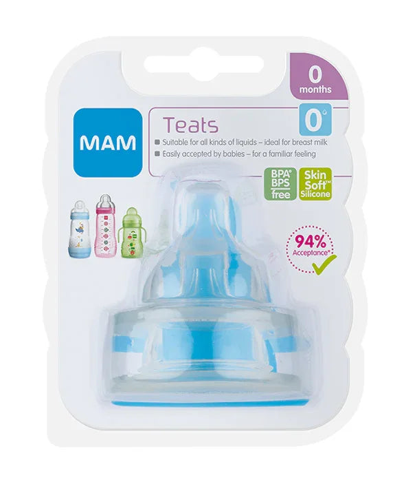 פטמת בקבוק לתינוקות MAM בוליס כחול, סיליקון, 0 חודשים, BPA free, יבוא קבוצת אלפא