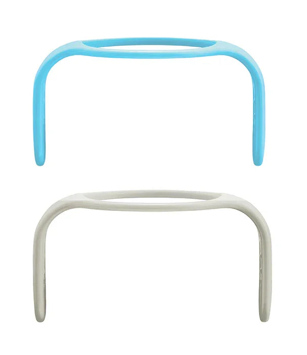 ידיות פלסטיק לכוסות ילדים בצבעי תכלת ולבן, אביזרי שתייה איכותיים CHOZEN