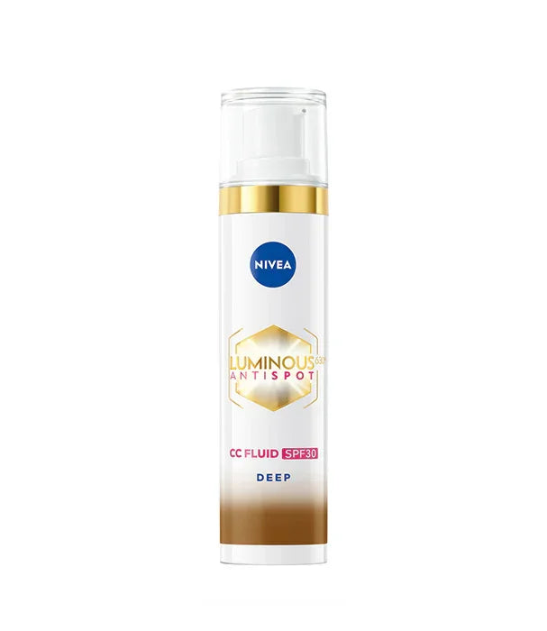 קרם פנים Nivea Luminous630 Antispot CC Fluid SPF30 גוון כהה, מוצר טיפוח עור מבית CHOZEN