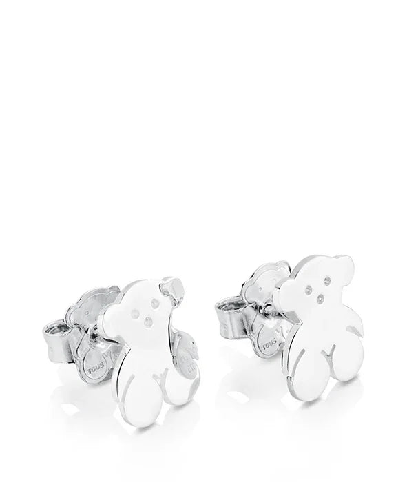 עגילי דובון כסף בעיצוב יוקרתי, תכשיטים ממותגים ב-CHOZEN