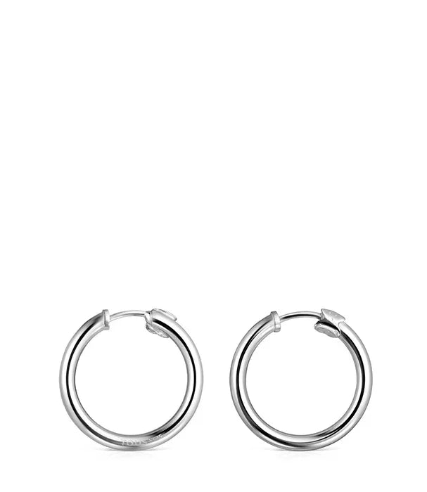 עגילי חישוק כסף קלאסיים אופנתיים מבית CHOZEN לקבוצת אלפא