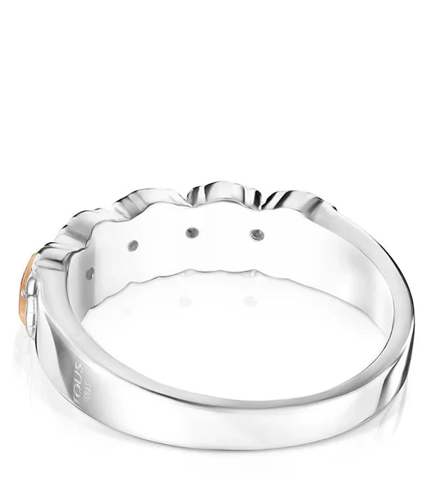 טבעת כסף יוקרתית בעיצוב מודרני, תכשיט מבית המותגים CHOZEN, צילום מוצר מואר