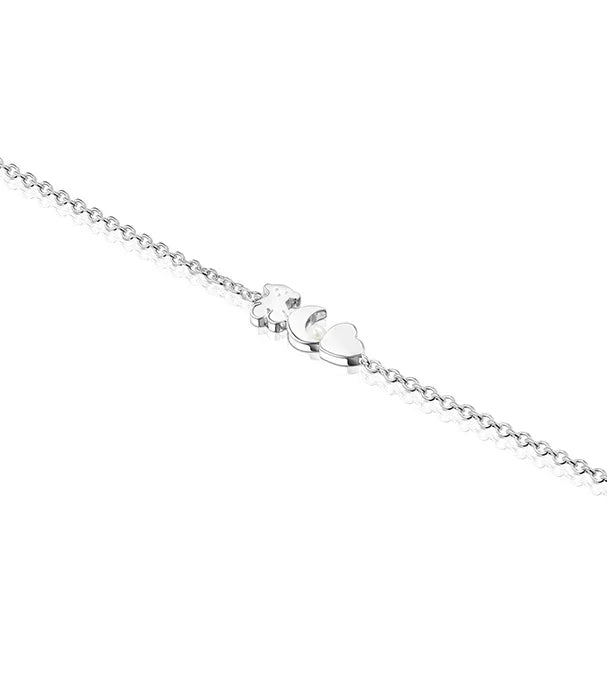 צמיד כסף עדין עם תליון בצורת חתול ולב, תכשיטים איכותיים CHOZEN