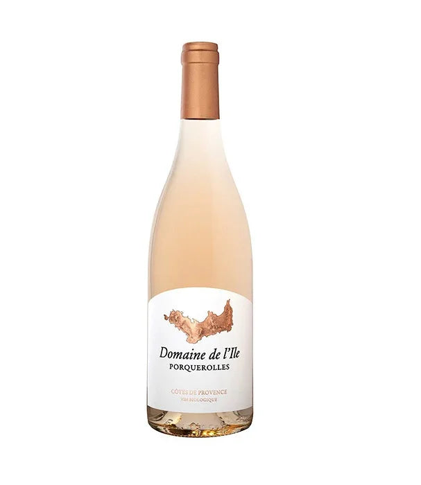 בקבוק יין רוזה Domaine de l'Ile Porquerolles, יין צרפתי איכותי ממשפחת היבואן הרשמי קבוצת אלפא