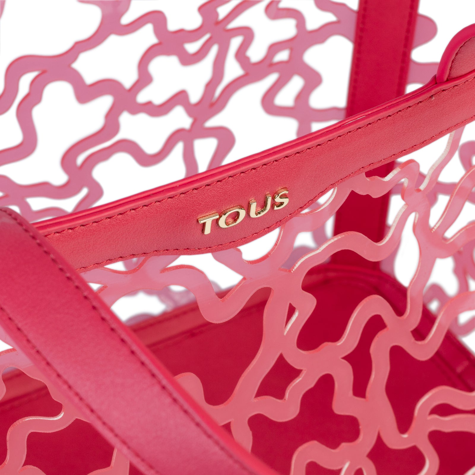 טואוס תיק יד בינוני Kaos Shock בצבע קורל