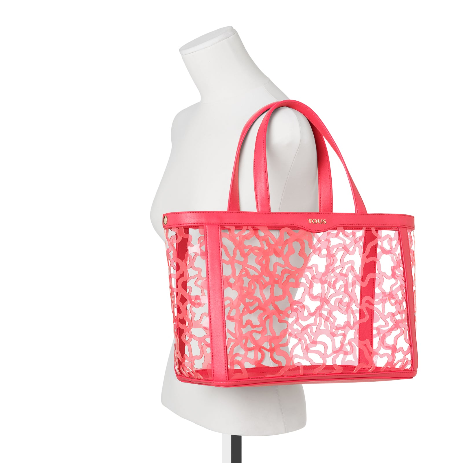 טואוס תיק יד בינוני Kaos Shock בצבע קורל