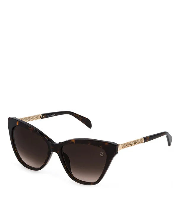 משקפי שמש יוקרתיים לנשים, מסגרת טורטיז זהובה, CHOZEN מותגים מובילים