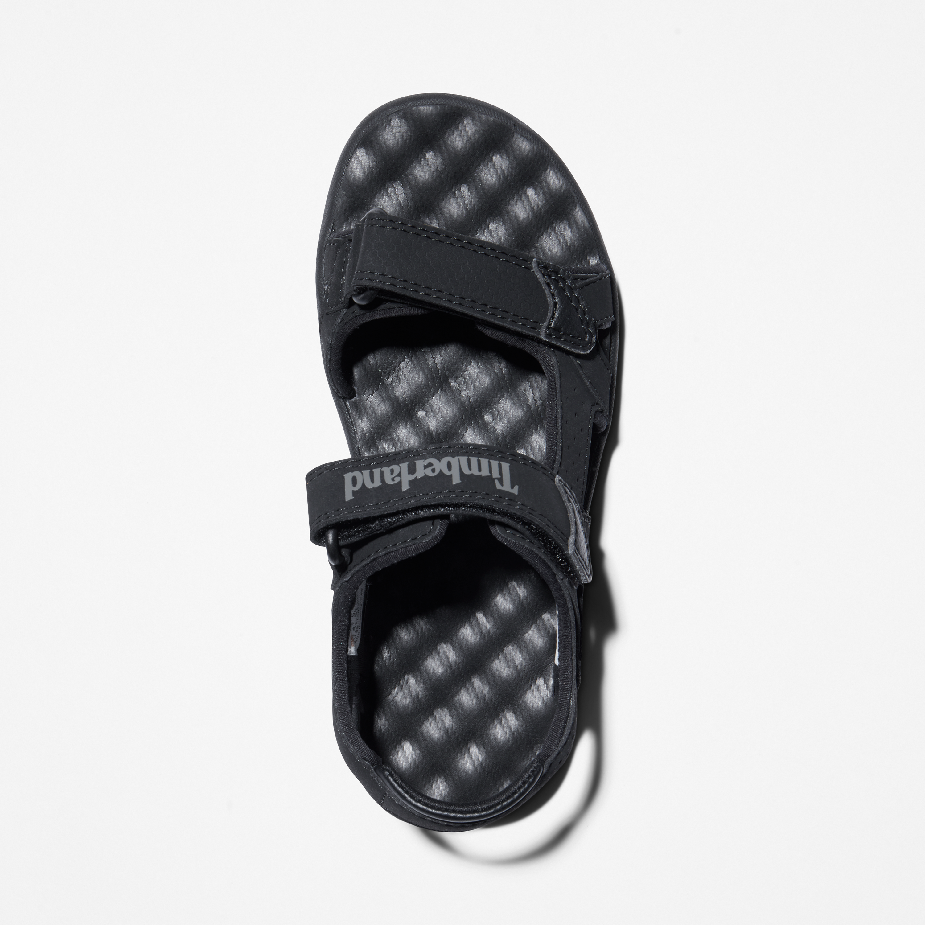 סנדל ספורט שחור עם שני סקוצ'ים, לוגו Timberland, עיצוב מוקפד לנוחות