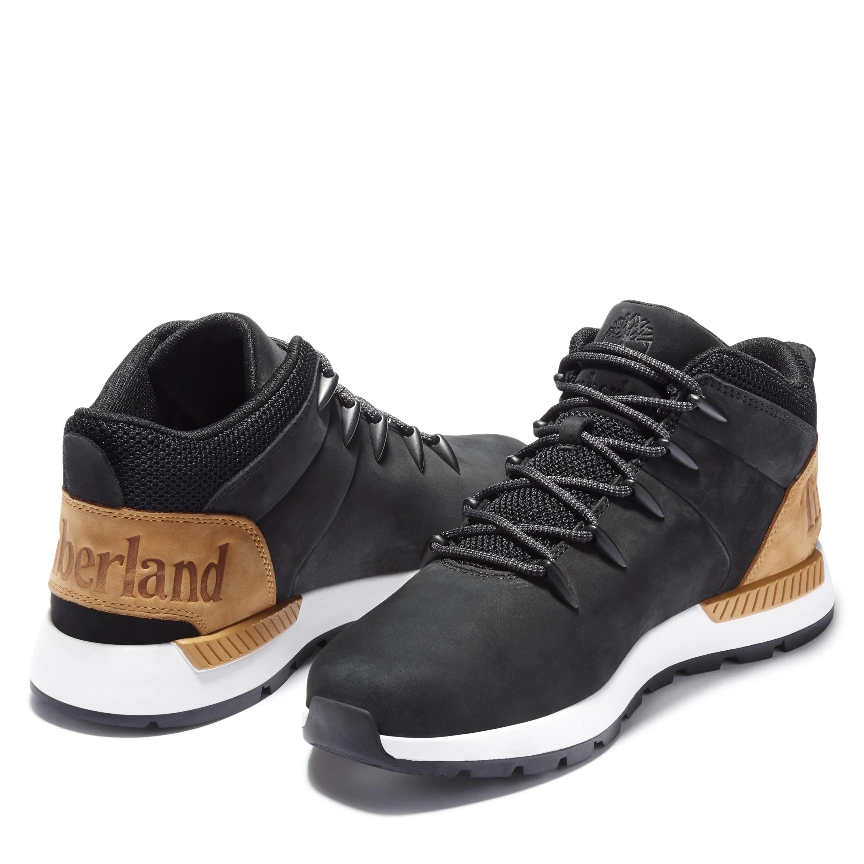 נעלי סניקרס גבוהות לגברים בצבע שחור וחום, מבית מותג אופנה בינלאומי, CHOZEN