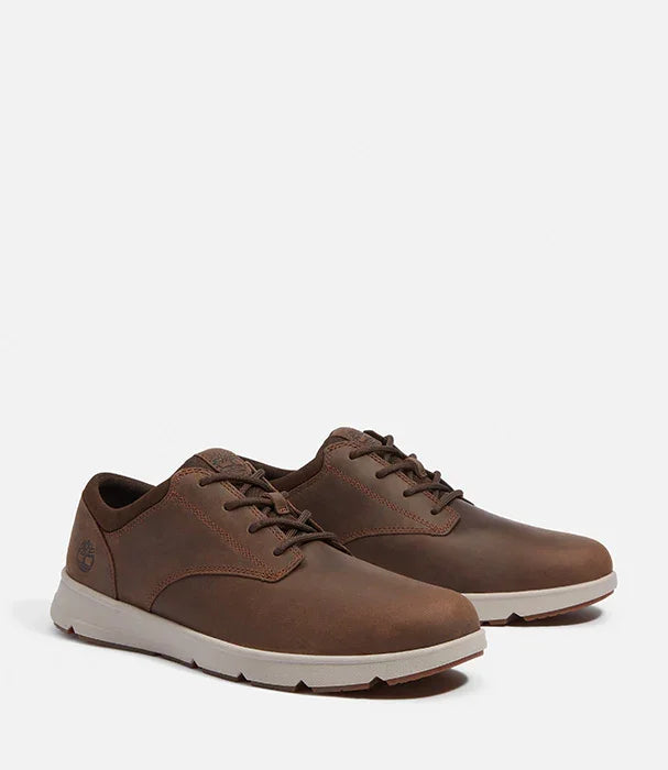 נעלי עור חומות לגבר עם סוליה לבנה, מותג מוביל בקבוצת אלפא CHOZEN