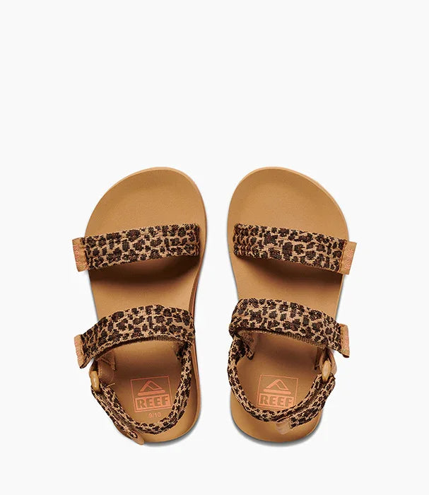 סנדלי ילדים של REEF במראה חום עם רצועות מנומרות, אופנתי מבית CHOZEN מותגים מובילים