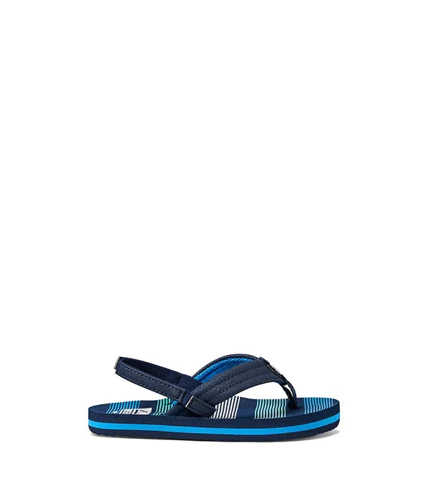 כפכף ילדים כחול עם רצועה אחורית, עיצוב פסים, CHOZEN קבוצת אלפא, אופנה קיץ