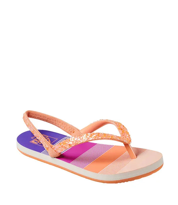 כפכף צבעוני לנשים עם רצועות נצנצים, רקע לבן, CHOZEN המותגים המובילים