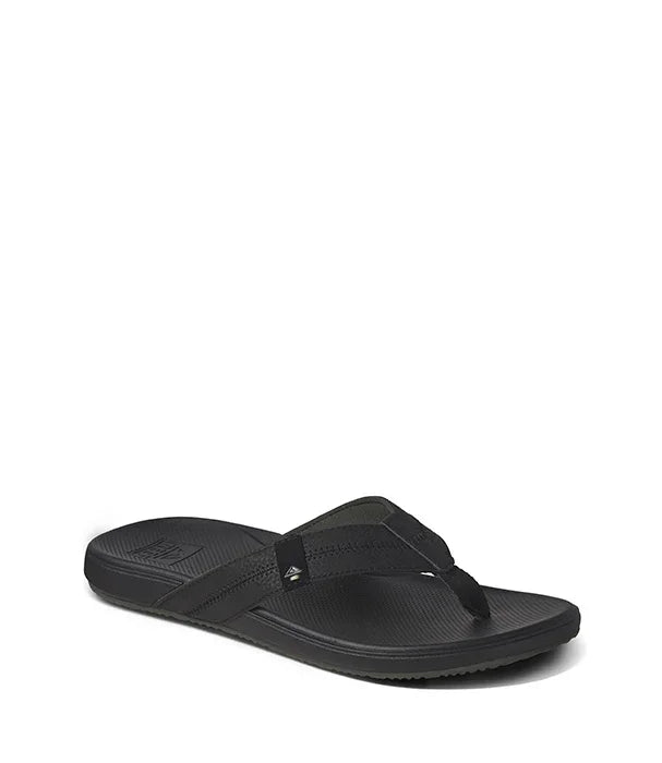 כפכף אצבע לגבר בצבע שחור עיצוב מינימליסטי, סוליה שטוחה ונוחה