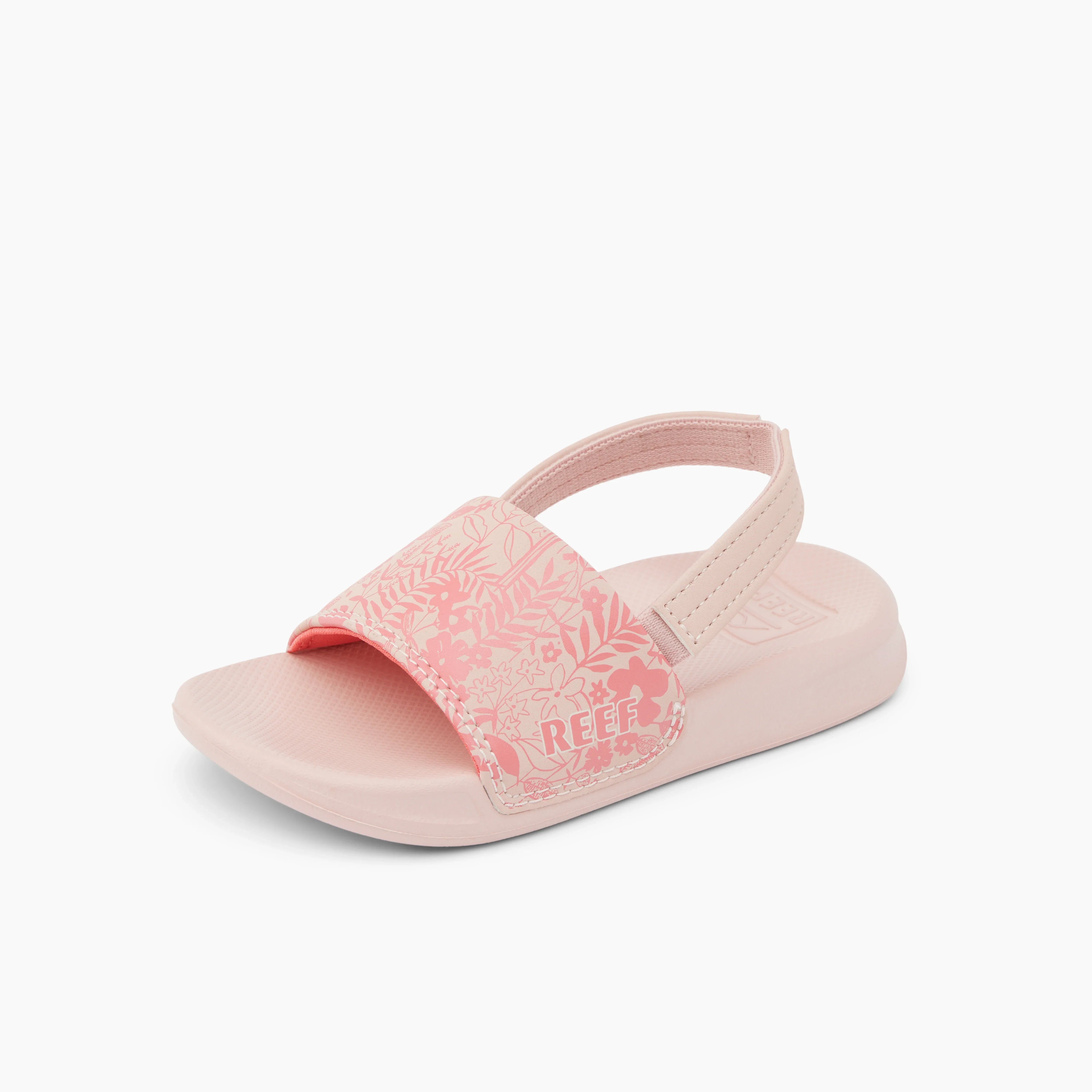 סנדל ורוד לילדות REEF בעיצוב פרחוני, זמין באתר CHOZEN, יבואן קבוצת אלפא