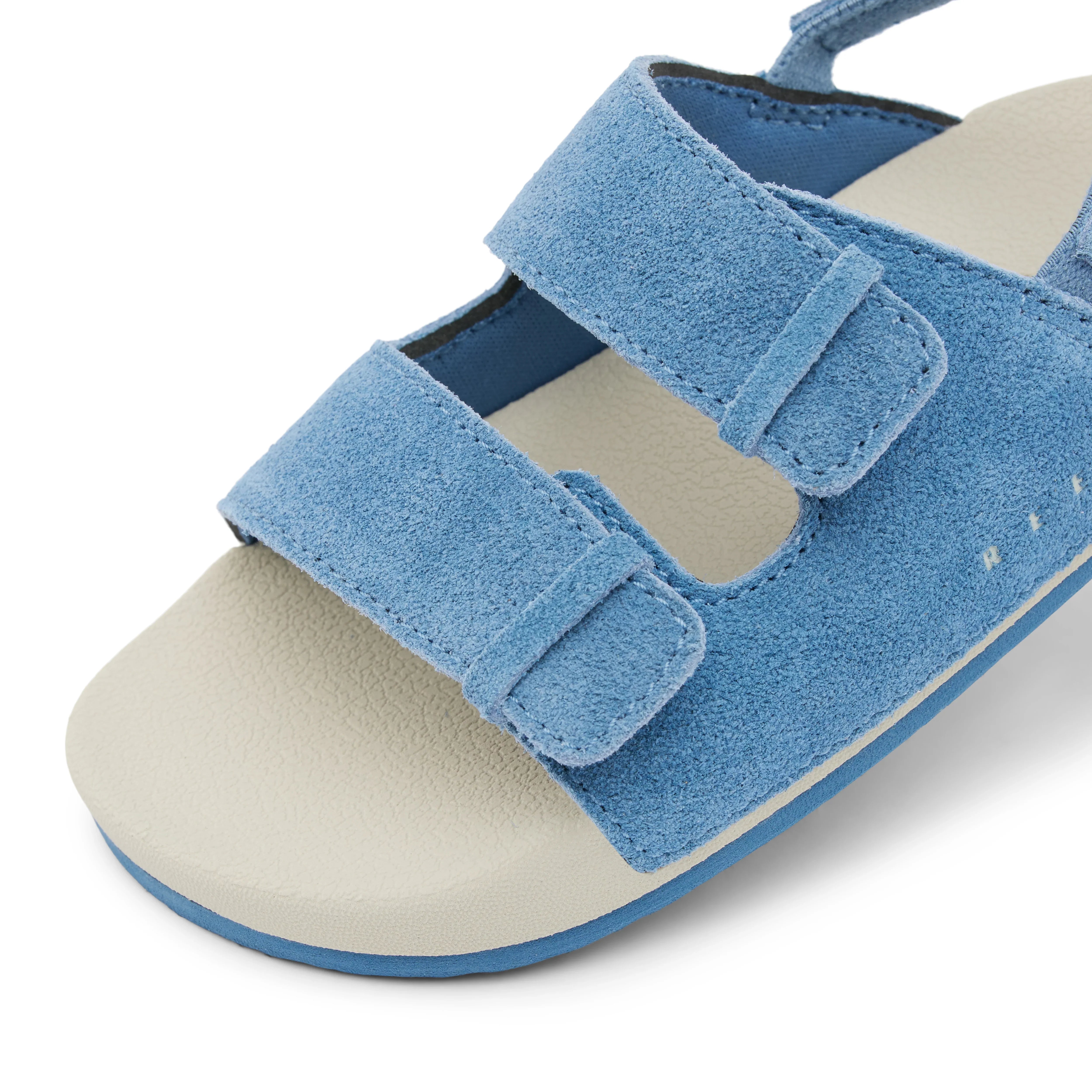 סנדל ילדים מבד זמש כחול עם סגירת ולקרו, CHOZEN מותגים מובילים בישראל