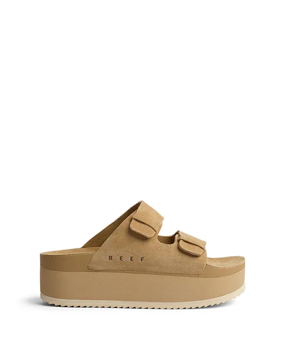כפכף פלטפורמה בז׳ לנשים REEF עם רצועות סקוץ', מבית CHOZEN