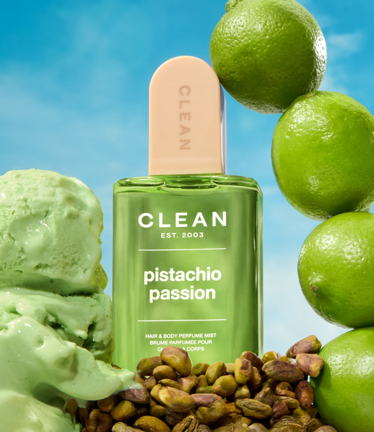 קלין מיסט Pistachio Passion לגוף ולשיער 240 מ"ל