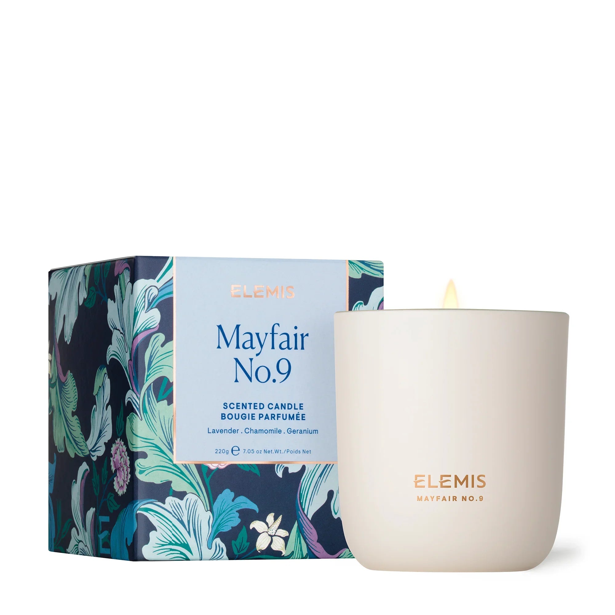 נר ריחני Mayfair No.9 של ELEMIS עם קופסה מעוצבת, מוצר מפנק יוקרה ב-CHOZEN