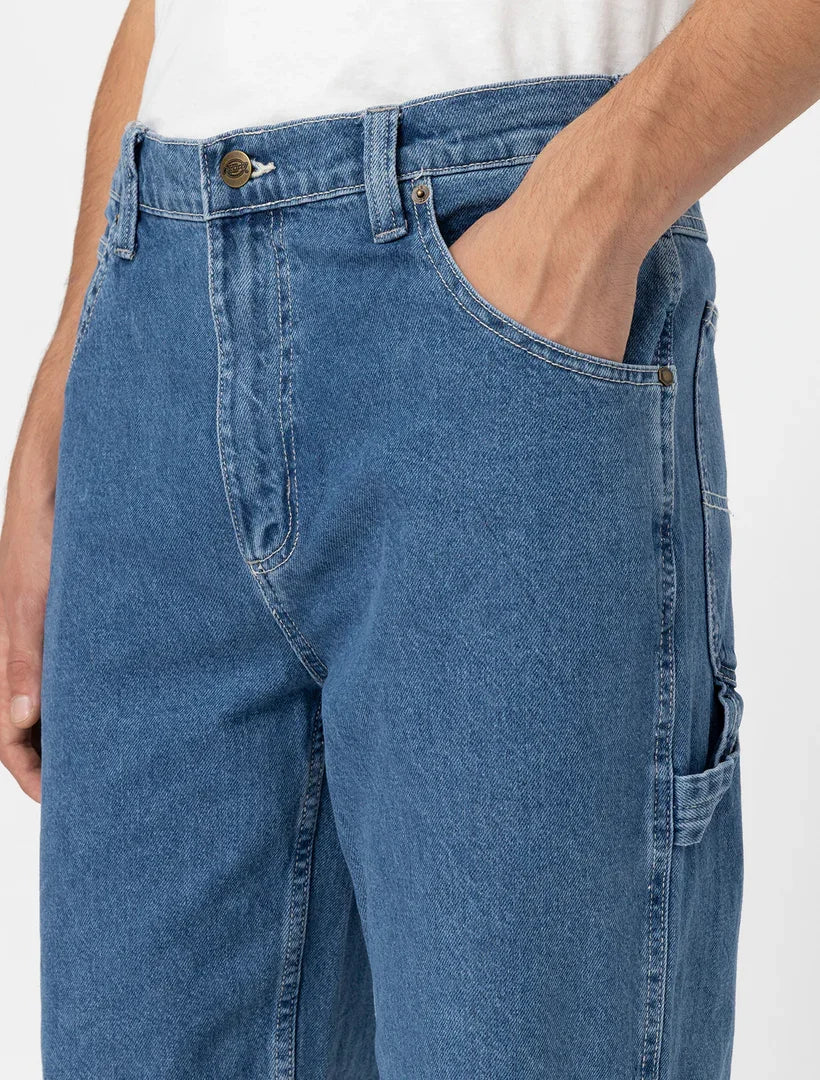 ג'ינס כחול קלאסי לגברים מבית CHOZEN, גזרה ישרה, מותן גבוהה, מבית קבוצת אלפא