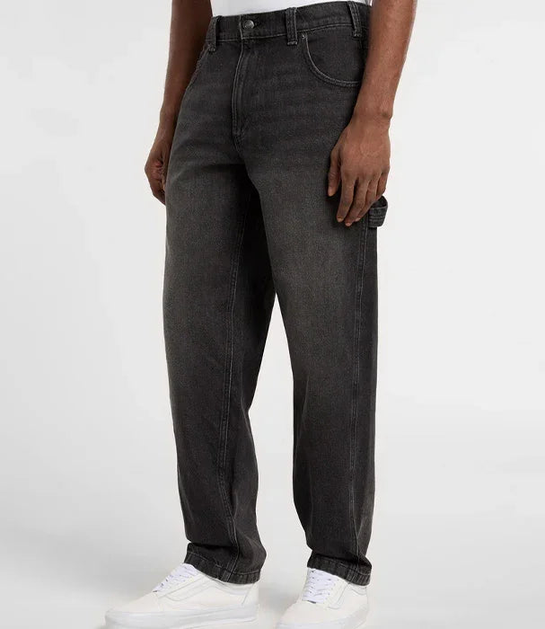 ג'ינס גברים שחור כהה במראה קופת, אופנת רחוב CHOZEN, קבוצת אלפא