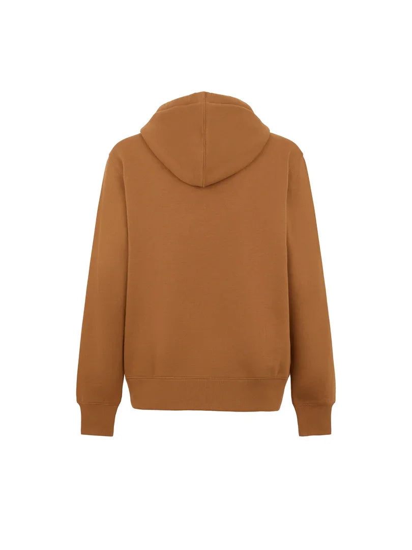 קפוצ׳ון חום קז׳ואלי לגברים, דגם בסיסי של מותג על, מוצג על רקע לבן - CHOZEN