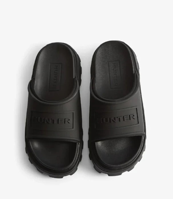 כפכפי גומי שחורים של HUNTER לנשים, מבית CHOZEN, עיצוב מינימליסטי ואיכותי