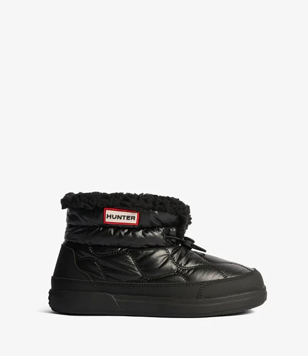 מגף Hunter שחור לנשים, דגם חורפי עם ריפוד פרווה, מותג בינלאומי CHOZEN