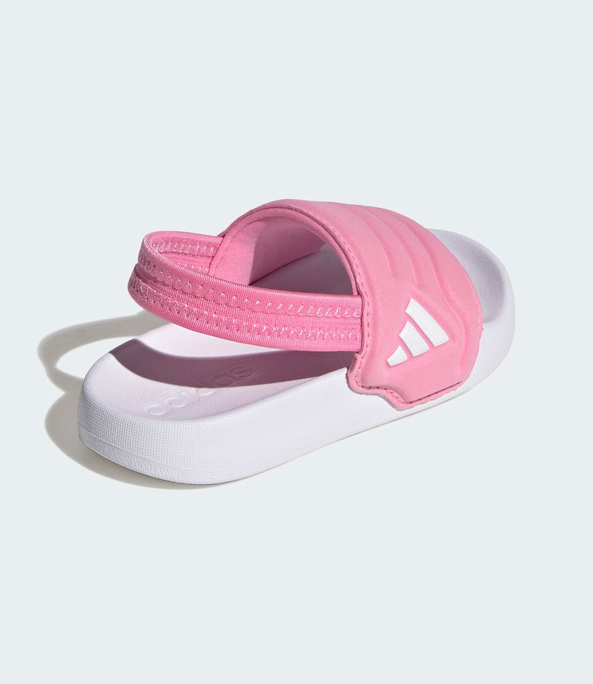 סנדל ורוד לילדים עם רצועה אחורית וסוליה לבנה, נעלי קיץ נוחות