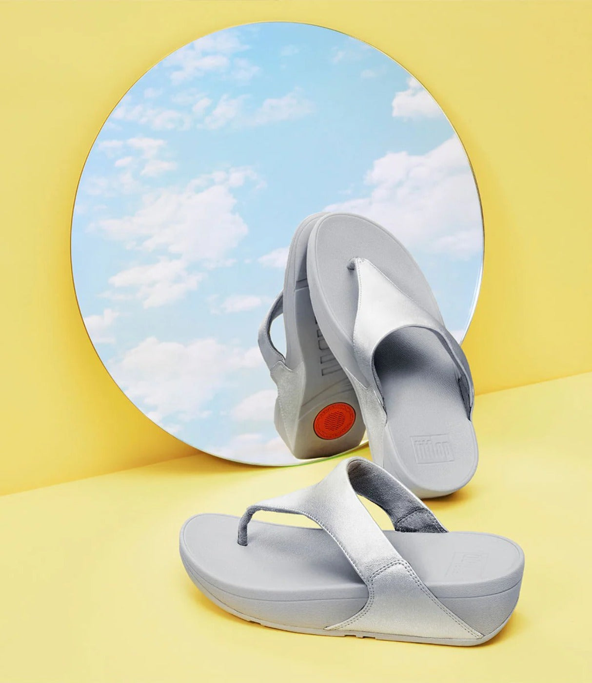 פיטפלופ כפכפי פלטפורמה Lulu Topseat לנשים - כסף