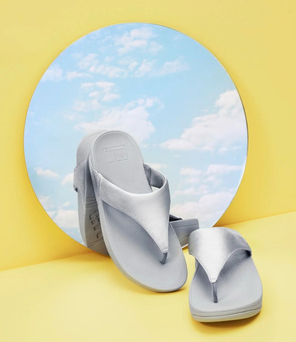 פיטפלופ כפכפי פלטפורמה Lulu Topseat לנשים - כסף