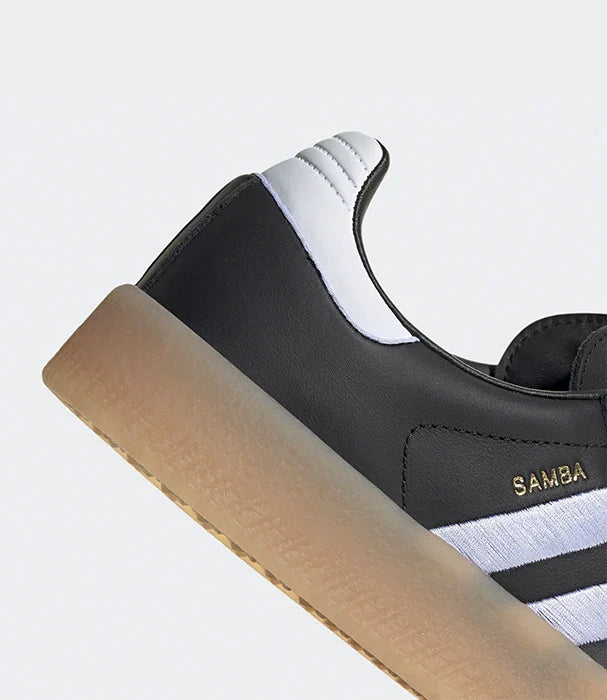 סניקרס adidas samba בצבע שחור עם סוליית גומי, תוצרת chozen, מבט צד ימין