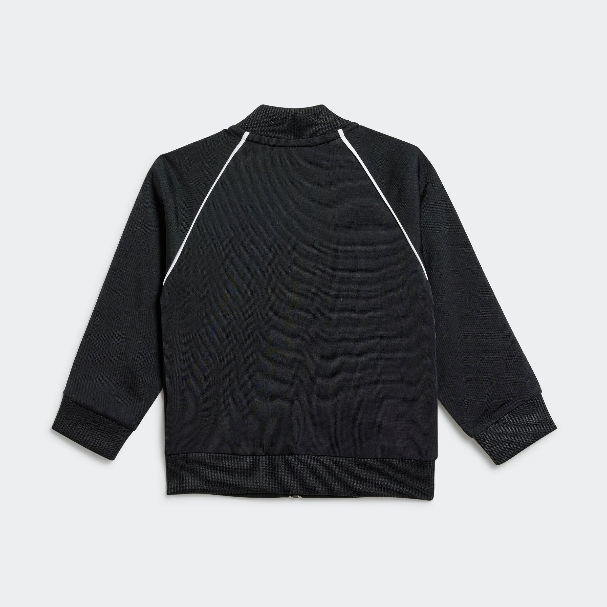 ג'קט ספורט שחור עם פסי דקור לבנים, צילום גב, אופנה מבית CHOZEN