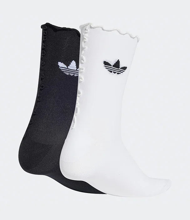 גרבי adidas שחור ולבן עם לוגו טרפל, צלעות גלי, CHOZEN קבוצת אלפא