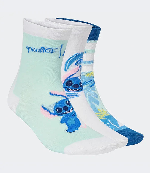 ערכת שלושה זוגות גרבי סטיץ' דיסני צבעוניות מבית היבואן הרשמי קבוצת אלפא, CHOZEN