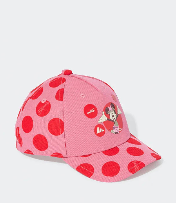 כובע מצחייה ורוד עם נקודות אדומות עם דמות מינימאוס, מבית CHOZEN, מבית קבוצת אלפא