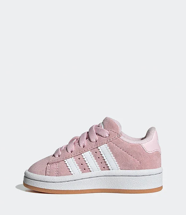 סניקרס ילדות ורודות עם שלושה פסים לבנים של אדידס, צילום צד, CHOZEN קבוצה