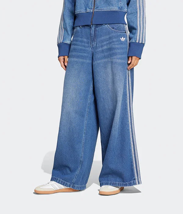 מכנסי ג'ינס רחבים לנשים עם פסי צד, מבית מותגי מובילים ב-CHOZEN