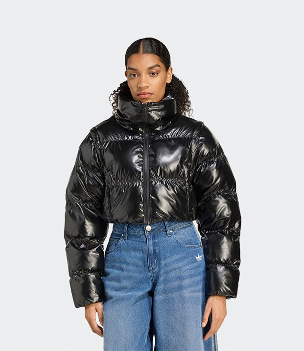 אדידס מעיל פוף 2 ב-1 ESSENTIALS GLOSSY לנשים