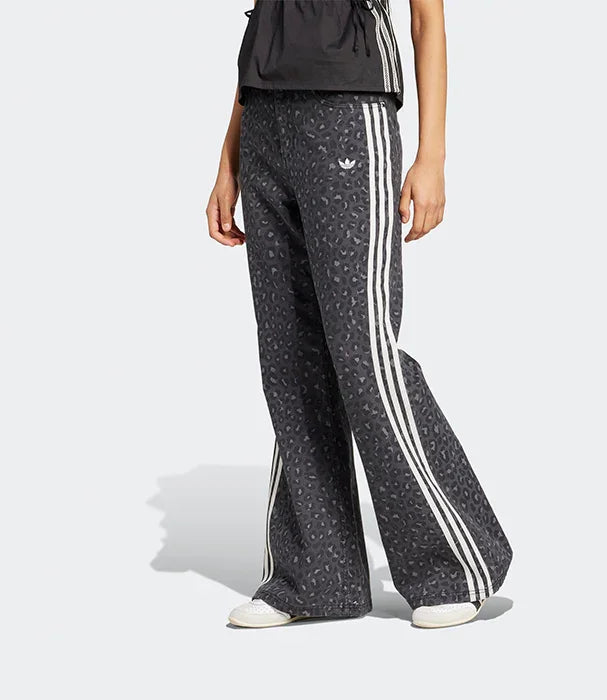 מכנסי טרנינג אפורים עם פסי צד שלוש משולבים, דגם אדידס לנשים, אופנת רחוב ב-CHOZEN