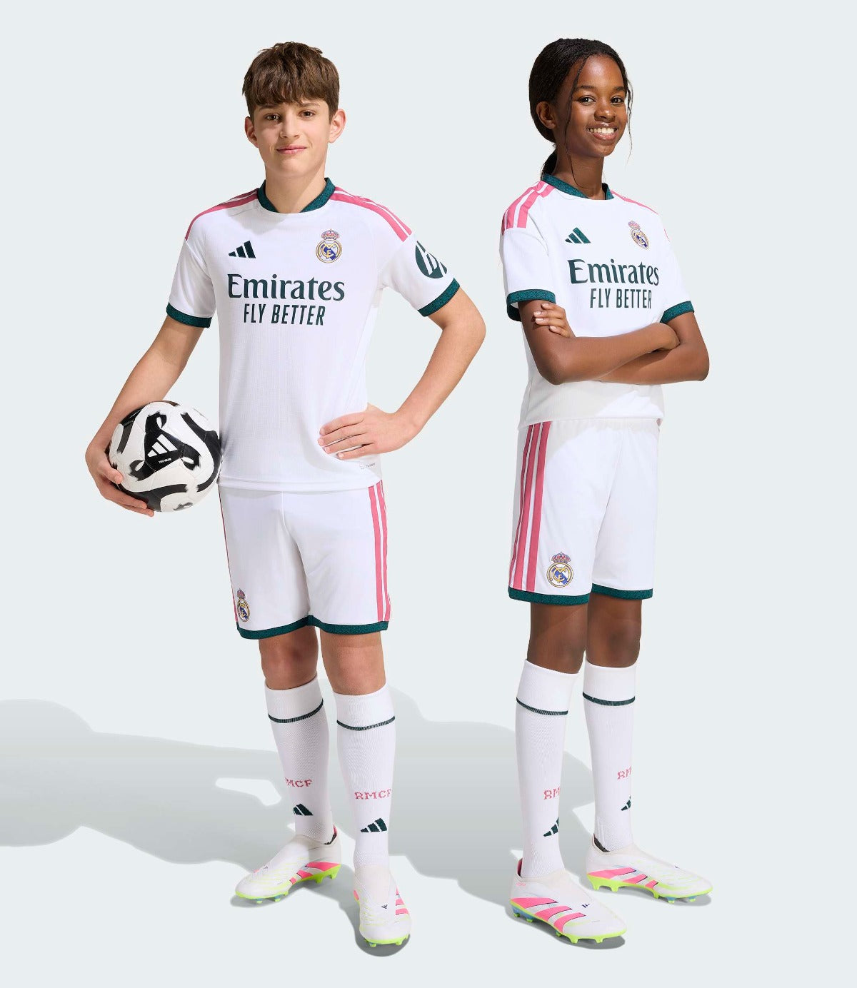 אדידס מכנסי כדורגל קצרים Real Madrid 26/27 Home לילדים