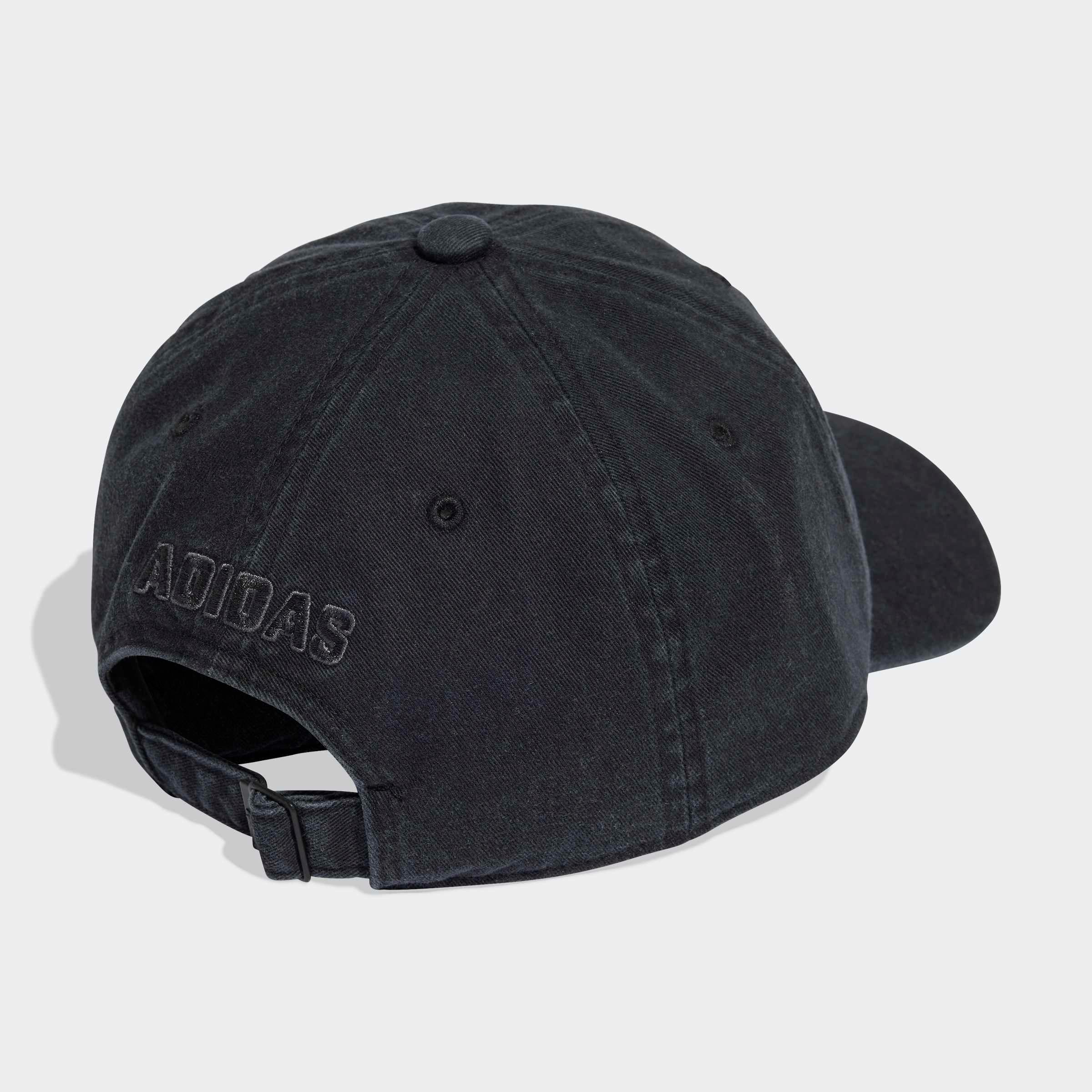 כובע מצחיה אדידס שחור לגברים, מבט אחורי, מוצג ב-CHOZEN, קבוצת אלפא