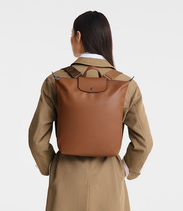 לונגשאמפ תיק גב בינוני Le Pliage Xtra חום