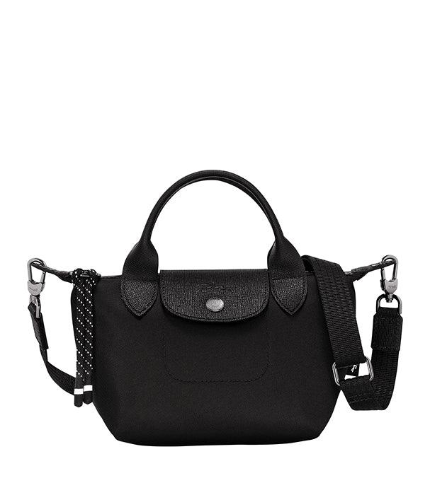 תיק יד שחור עם רצועה ונקודות לבנות, אופנתי מ-CHOZEN, יבואן רשמי קבוצת אלפא