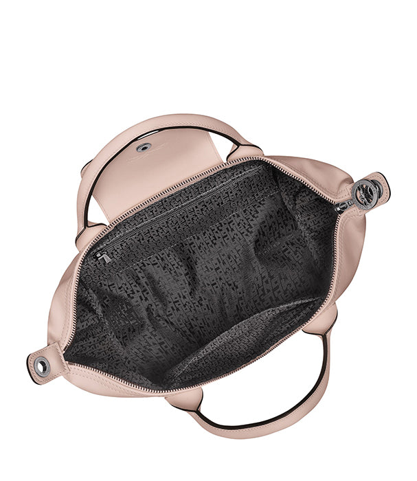 לונגשאמפ תיק יד קטן מעור Le Pliage Xtra ורוד