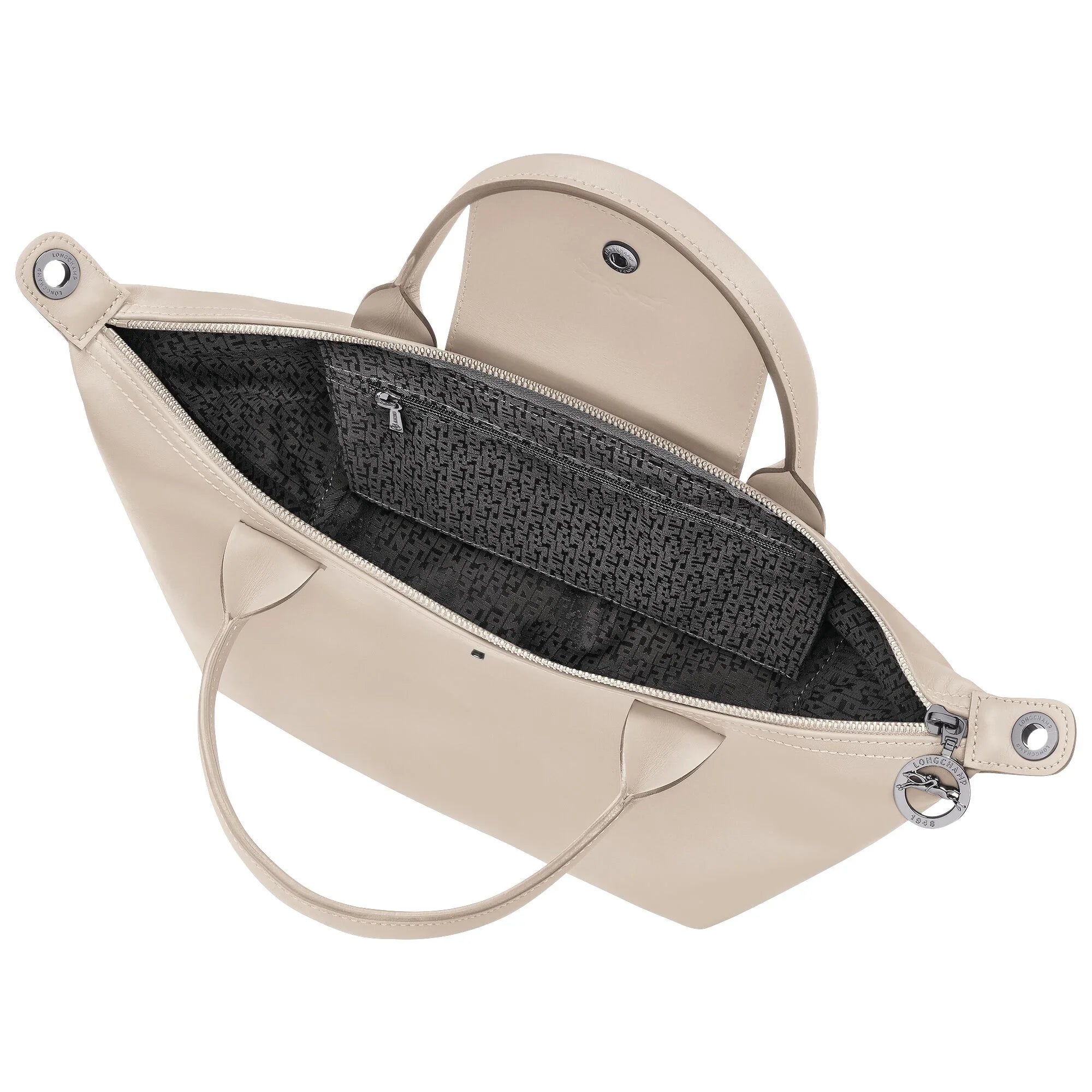 תיק יד בהיר לנשים עם רוכסן ותאים פנימיים, מבית מותג מוביל ב-CHOZEN