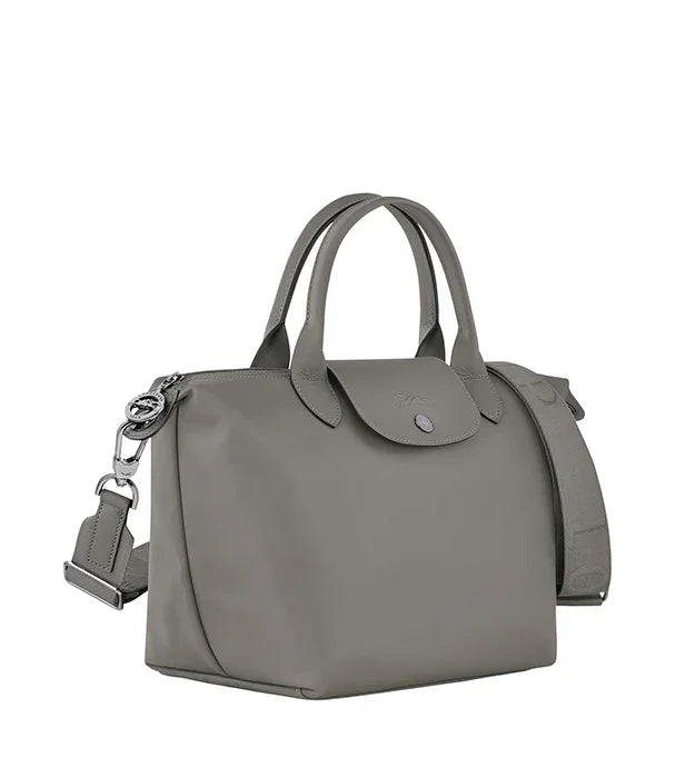 תיק יד אפור אלגנטי עם רצועה ארוכה, מבית מותגים מובילים באתר CHOZEN