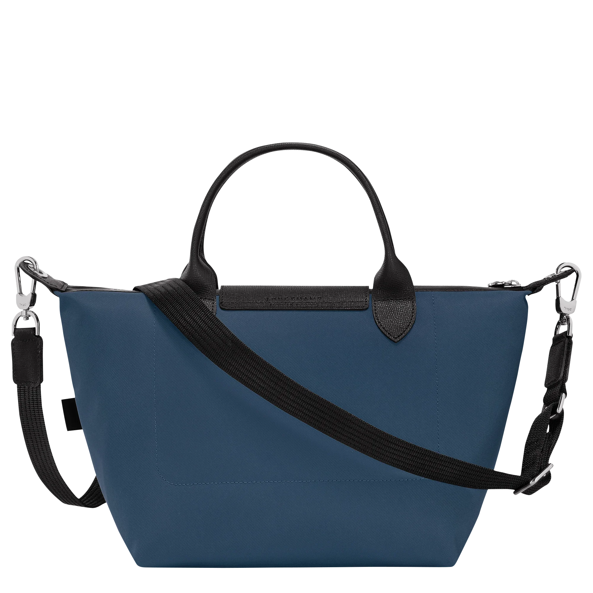 תיק יד קלאסי בצבע כחול עם רצועה שחורה, מוצר פרימיום בחנות CHOZEN מבית קבוצת אלפא