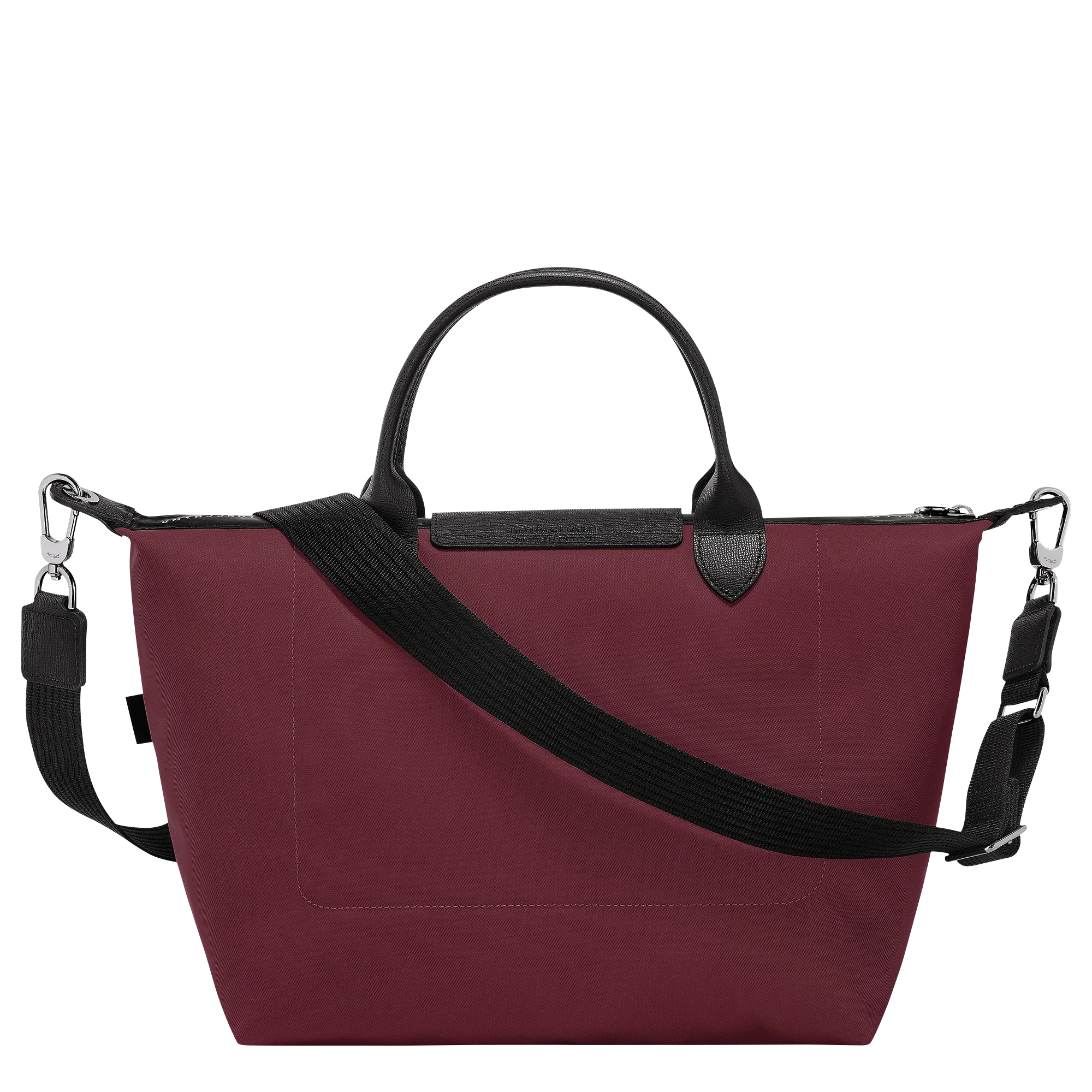 תיק יוקרתי בורדו עם ידית קצרה ורצועה ארוכה שחורה, בלעדי ל-CHOZEN מבית קבוצת אלפא