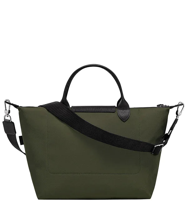 תיק יד ירוק עם רצועת כתף שחורה, עיצוב מודרני, CHOZEN מבית קבוצת אלפא